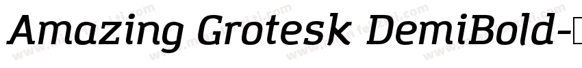 Amazing Grotesk DemiBold字体转换